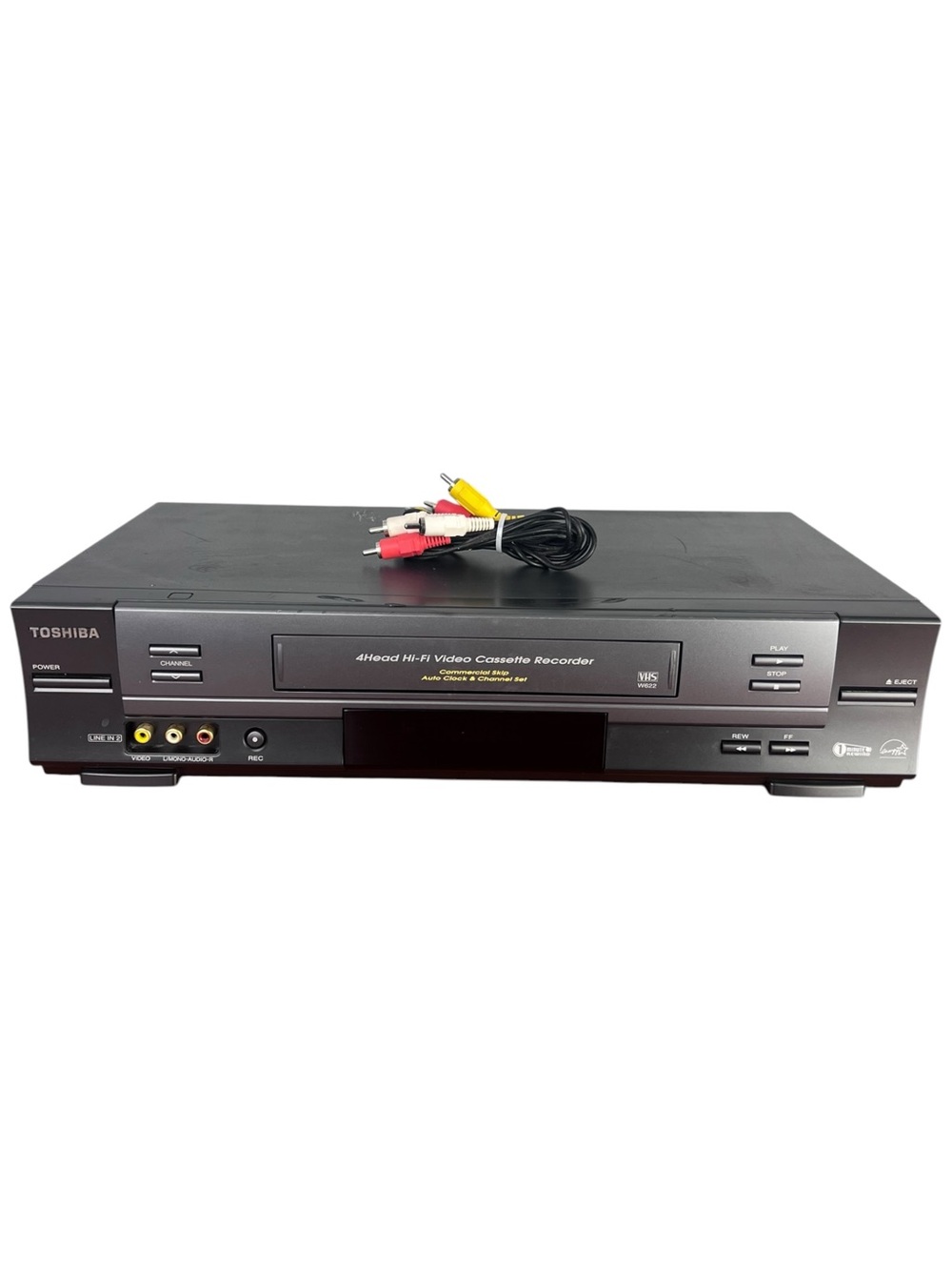 Toshiba W-622 VCR and VHS Recorder, 4 Heads: Cleaned, Tested, and Works Great!